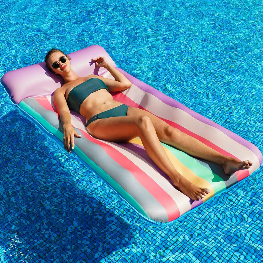 🌊Summer Must-Limited-time 50% off ⏰️ - Have - Extra-Large Pool Lounger with Pillow (72“ x 38”)