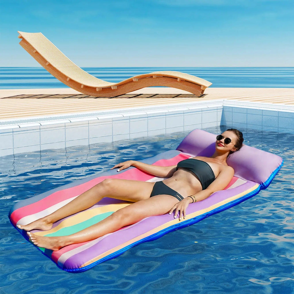 🌊Summer Must-Limited-time 50% off ⏰️ - Have - Extra-Large Pool Lounger with Pillow (72“ x 38”)