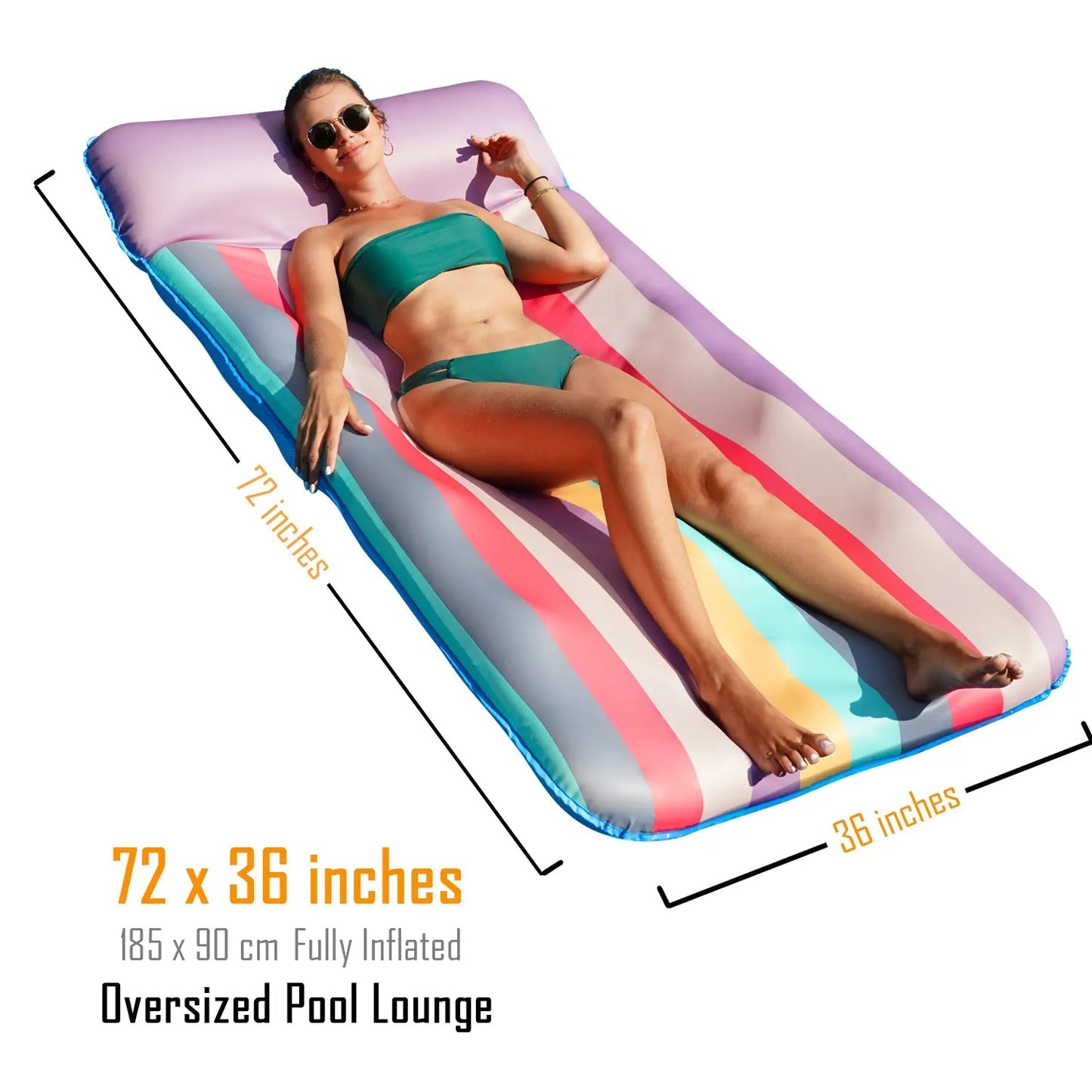 🌊Summer Must-Limited-time 50% off ⏰️ - Have - Extra-Large Pool Lounger with Pillow (72“ x 38”)