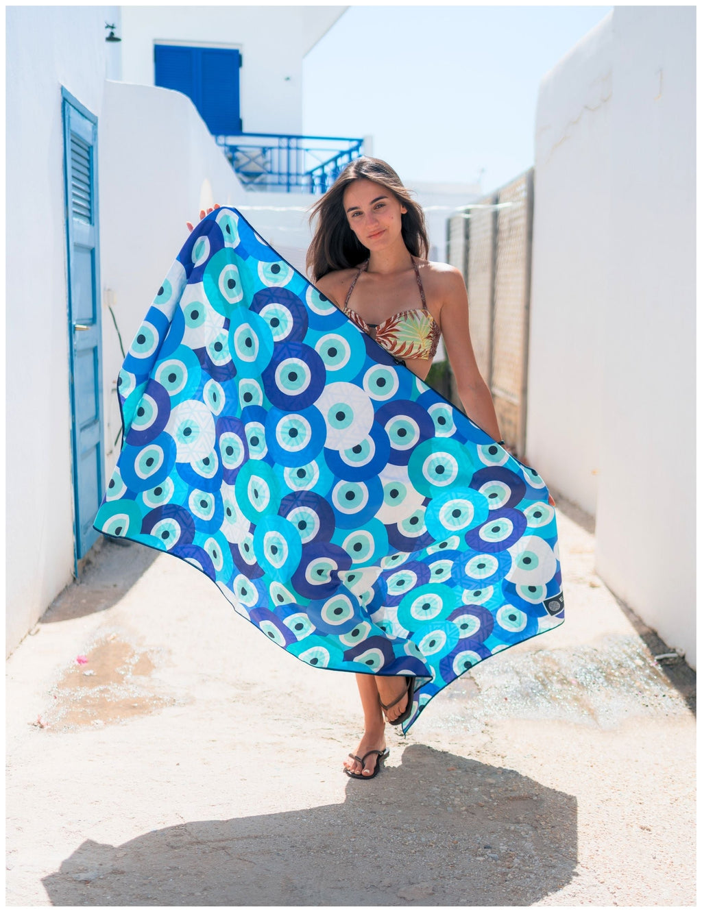 Santorini - Beach Towel