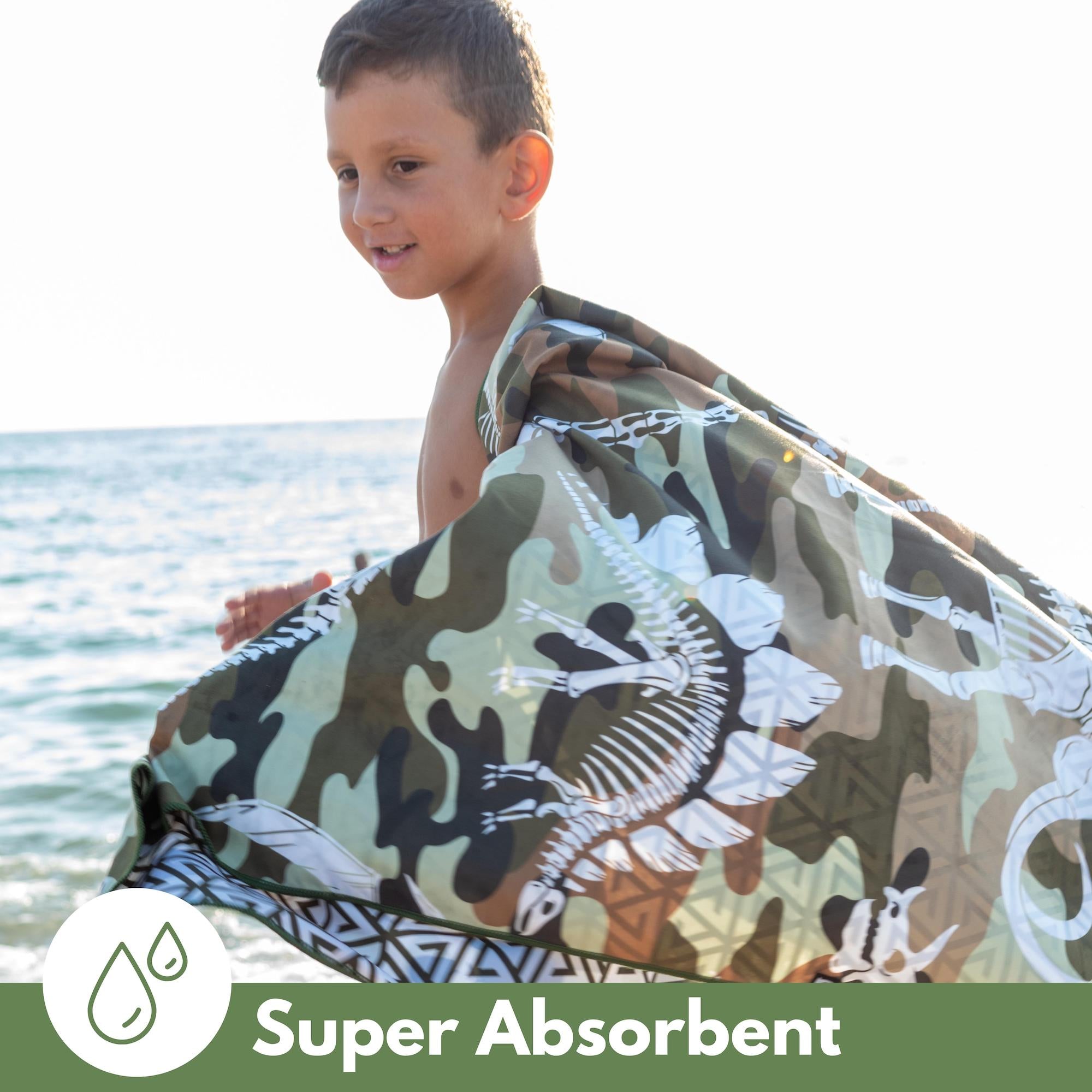 Camo Dino - Kids Towel