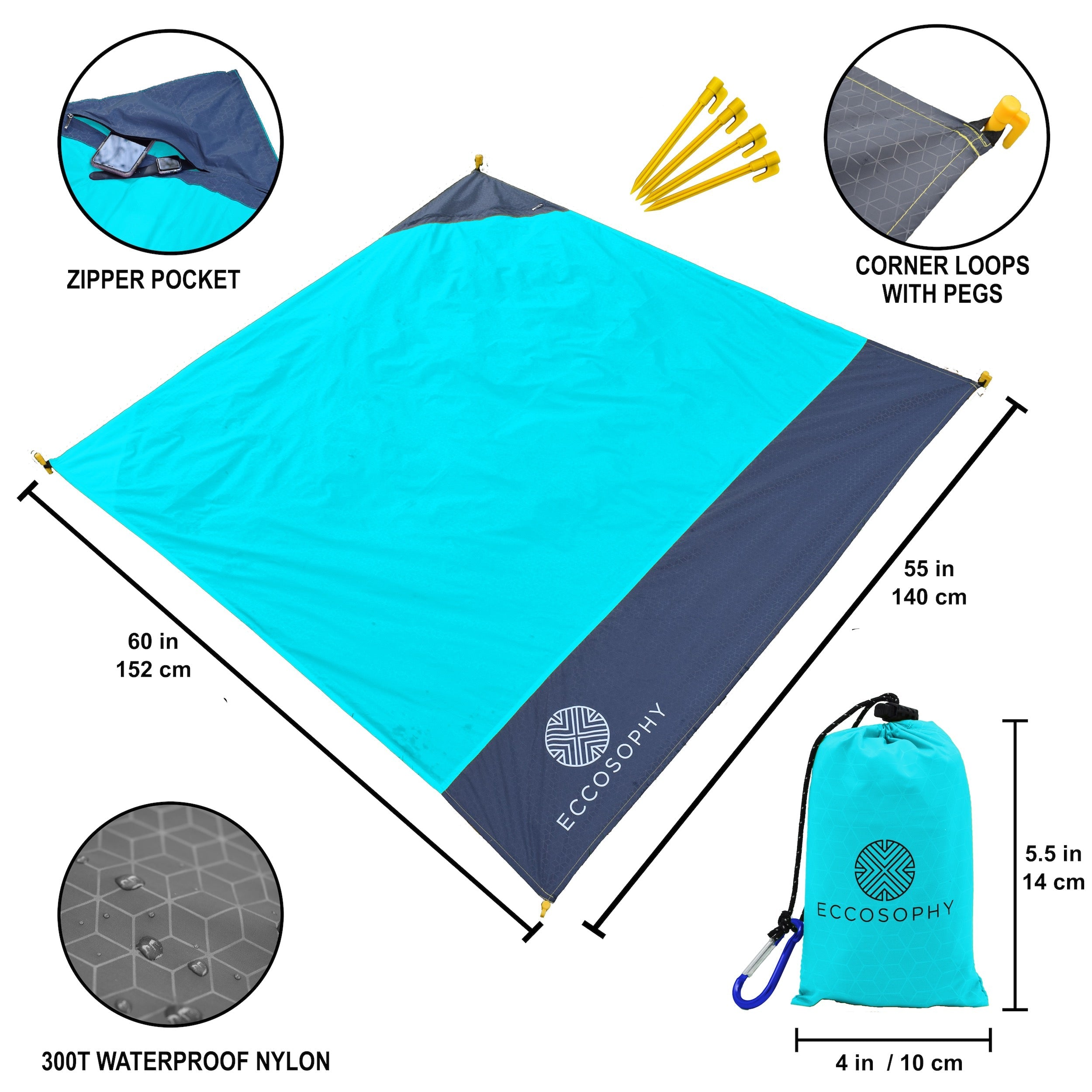Blue Pocket Blanket